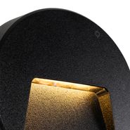 Außenwandleuchte-schwarz-rund-inkl.-LED-IP65---Gem