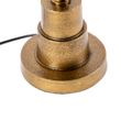 Tafellamp-brons-met-velours-lampenkap-blad-dessin-met-gouden-binnenkant---Pisos