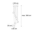 Hanglamp-zwart-met-gouden-binnenkant-7-lichts---Crooked-Cluster