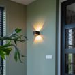 Lámpara-de-pared-de-diseño-negro/dorado-con-LED---Caja