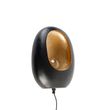 Dizajnová-nástenná-lampa-čierna-so-zlatým-vnútrom-36-cm---Cova