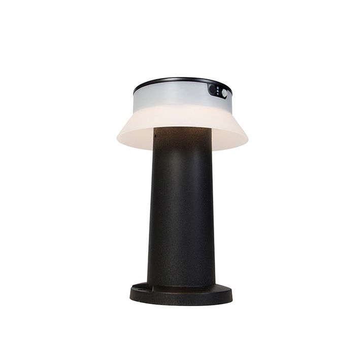 Stojací venkovní lampa černá vč. LED se stmívačem IP55 solární - Felice