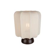 Lampă-de-masă-Japandi-bronz-închis-cu-abajur-bej---Nori