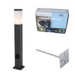Soketli-80-cm-koyu-gri-dış-mekan-lambası-IP44---Malios