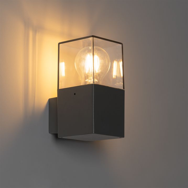 Chytré moderní venkovní nástěnné svítidlo antracitové IP44 vč. Wifi P45 - Dánsko