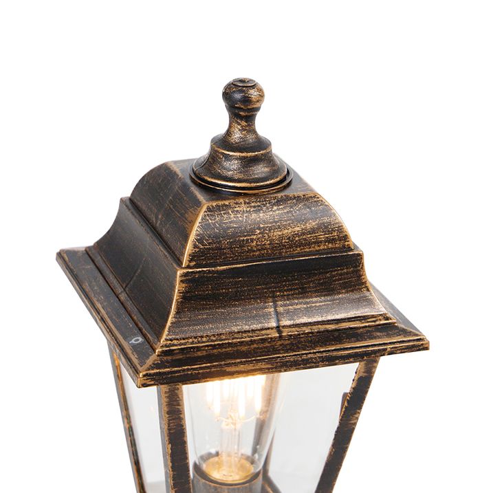 Klasisks āra staba lukturis zelta 44 cm IP44 - Capital