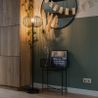 Lampada da terra di design nera - Johanna