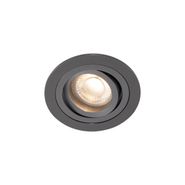 Set-of-6-Modern-Recessed-Spotlights-Gunmetal-GU10-50mm-Round-Tiltable---Rondoo