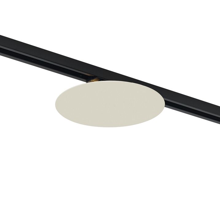 Moderne beige Deckenleuchte für Schienenbeleuchtungssystem 1-phasig 2-flammig - Iconic Pulley