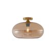 Art-Deco-loftslampe-messing-med-ravfarvet-glas-40-cm---Busa