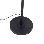 Moderne-vloerlamp-zwart-incl.-LED-dimbaar-met-leesarm---Strela