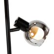Candeeiro-de-pé-inteligente-preto-com-vidro-fumê-incl.-3-Wifi-P45---Vidro