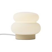 Lampă-de-masă-Japandi-bej-cu-sticlă-opală-15cm---Kumo