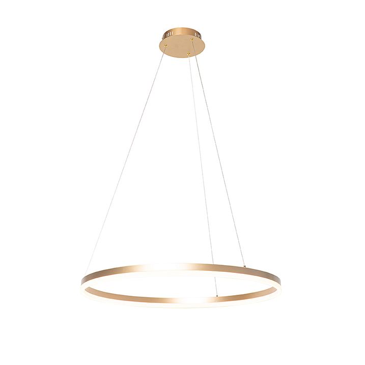 Design-riipusvalaisin kulta 60 cm sis. LED 3-vaiheinen himmennin - Anello