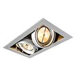 Set-med-6-infällda-spotlights-stål-AR111-justerbar-2-ljus---Oneon