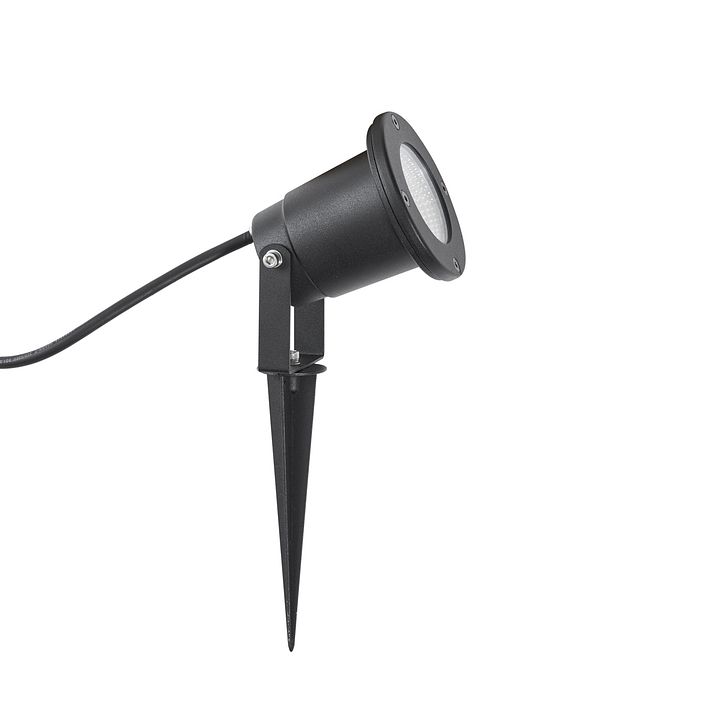 Moderner Gartenstrahler schwarz inkl. LED verstellbar mit Kabel und Stecker 250cm IP65 - Basic