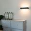 Dizajnová-obdĺžniková-nástenná-lampa-čierna-35-cm---Houx