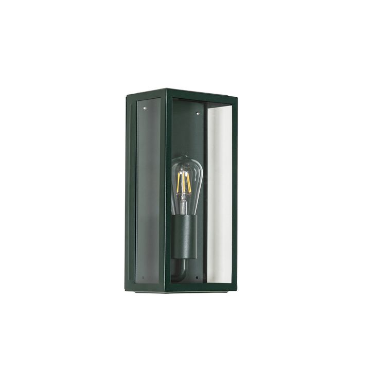 Industrial Outdoor Wall Light Dark Green with Glass IP44 - Rotterdam