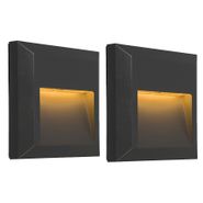 Set-de-2-Apliques-Modernos-Gris-Oscuro-con-LED---Gem-2