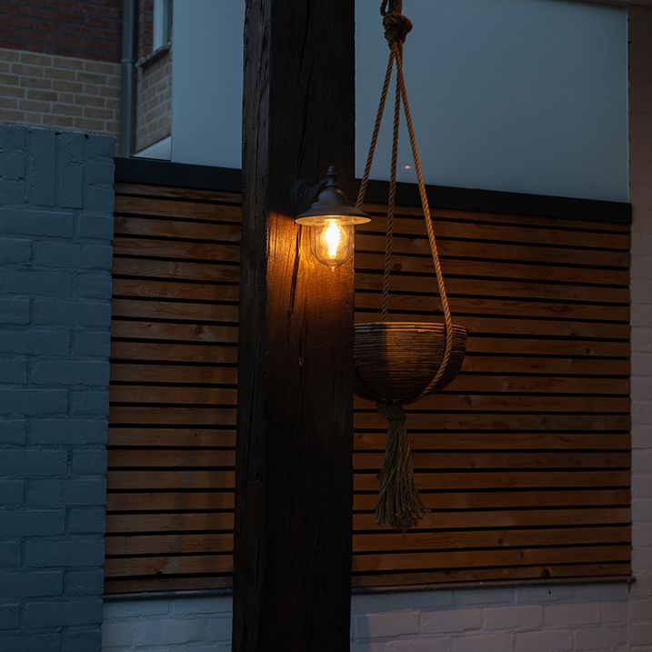 Smart Outdoor Wall Light Dark Grey Incl. Wifi ST64 - Oxford