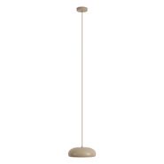 Suspension-rétro-taupe-avec-abat-jour-en-métal-2-lumières---Macaron
