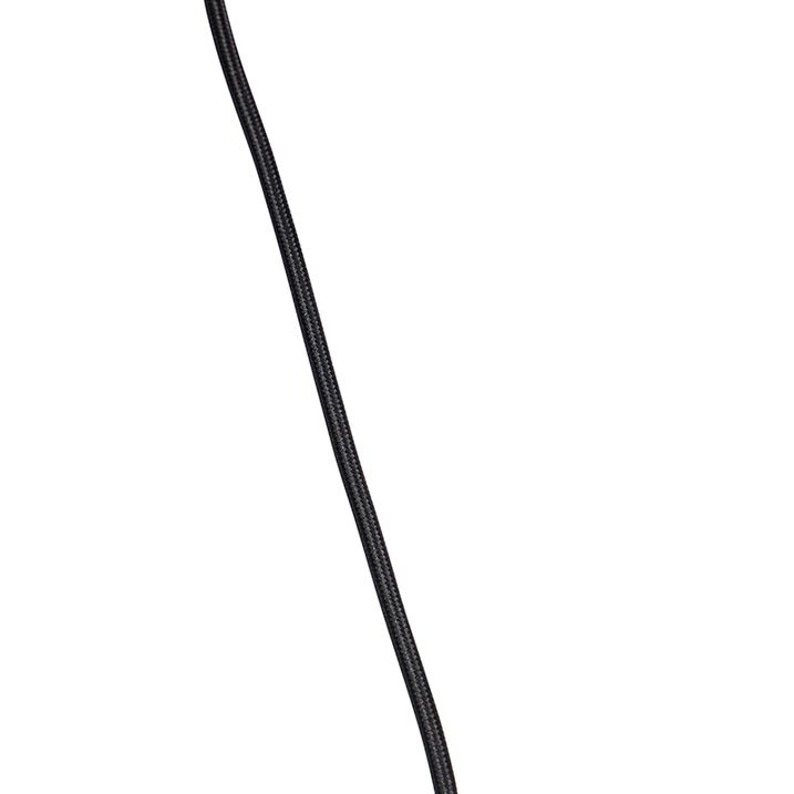 Hengende lampe med taupe fløyels skjerm med gull 35 cm - Combi