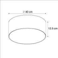 Plafonnier-blanc-40-cm-avec-LED---Drum-LED