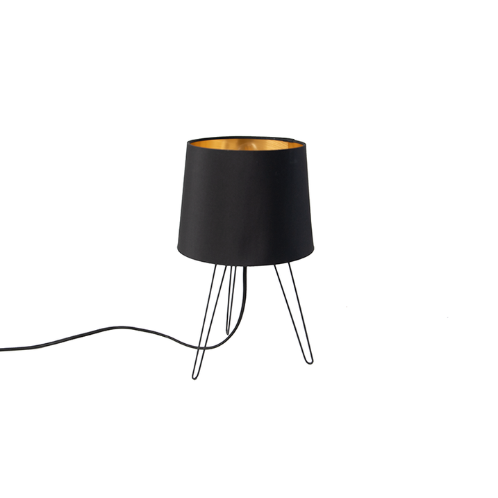 Moderná stolná lampa čierna - Lofty