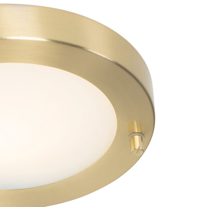Moderne plafonnière goud 18 cm IP44 - Yuma