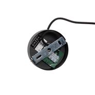 Smarte-Pendelleuchte-schwarz-mit-Rauchglas-30-cm-inkl.-Wifi-ST64---Pallon