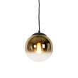 Smart-Pendelleuchte-schwarz-mit-goldfarbenem-Glas-20-cm-inkl.-Wifi-A60---Pallon