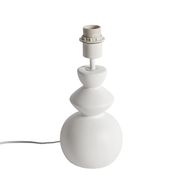 Lampe-de-table-design-en-céramique-blanche-15-cm-sans-abat-jour---Alisia