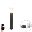 Llambë-inteligjente-me-shtyllë-e-jashtme-Gri-e-errët-80-cm-Përfshirë.-Wifi-P45---Malios