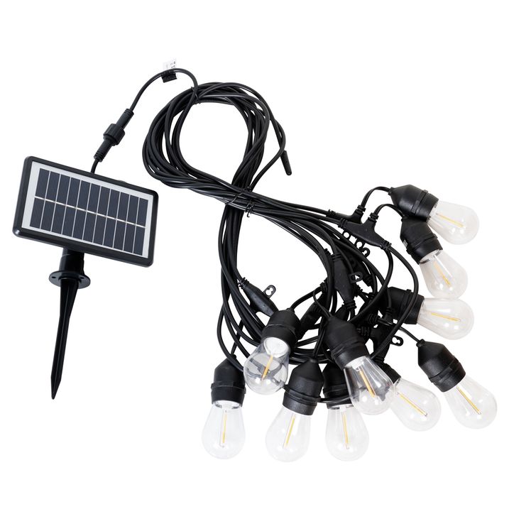 Outdoor-Lichterkette 10 m inkl. LED 10 Lichter Solar - Russell