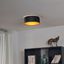 Moderne-Deckenleuchte-schwarz-Samt-40cm-inkl.-LED-3-Stufen-Dimmbar---Sue