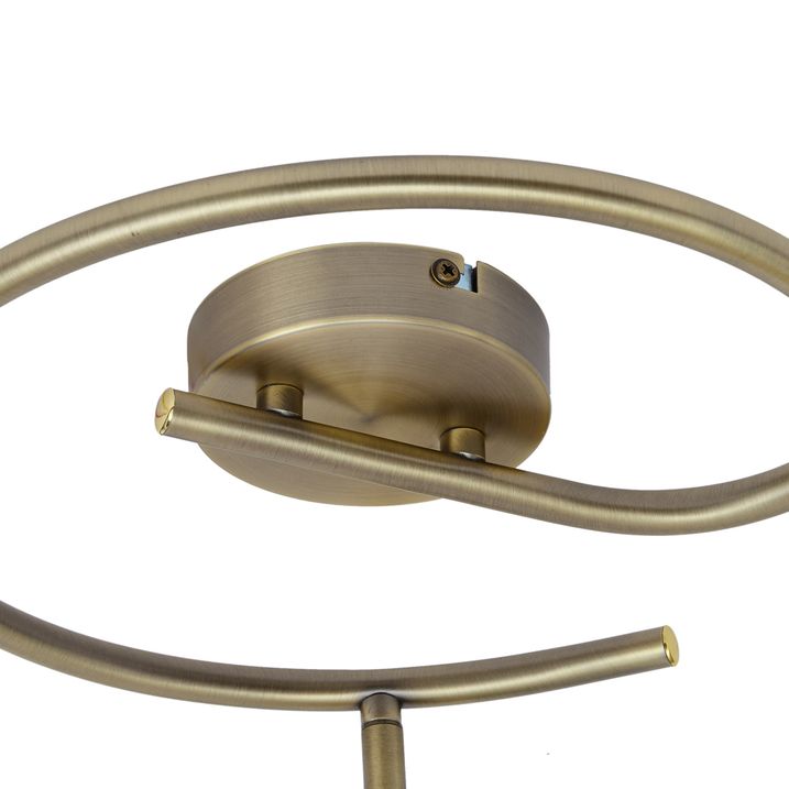 Faretto da soffitto di design bronzo con vetro trasparente rotondo a 3 luci - Domo
