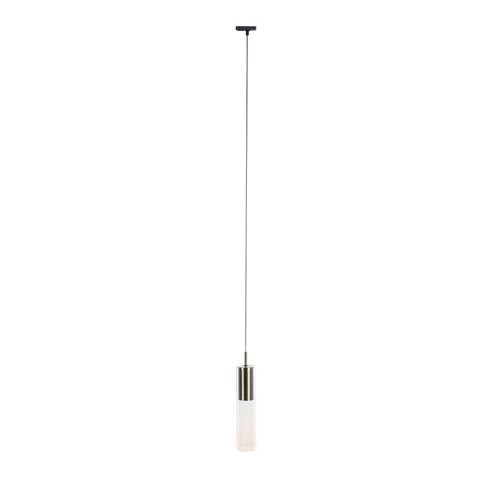 Nowoczesna lampa wisząca z metalu gunmetal do systemu szynowego jednofazowego - Iconic Lloyd