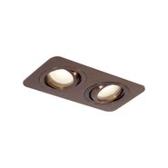 Set-of-6-Rounded-Recessed-Spotlights-Dark-Bronze-GU10-50mm-Swiveling-and-Tilting-IP44-2-Lights---Alberto