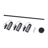 Moderni-šinski-sistem-sa-3-crne-viseće-lampe-1-fazni---Magnetic-Vance