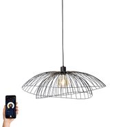 Lampada-a-sospensione-intelligente-nera-66-cm-incl.-Wifi-G95---Pua