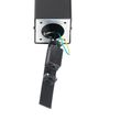 Stehende-Außenlampe-schwarz-50-cm-IP44-mit-Rauchglaseffekt---Dänemark