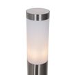 Moderne-udendørs-stolpelampe-stål-med-opal-80-cm-IP44---Rox