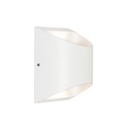 Moderne-utendørs-vegglampe-hvit-inkl.-LED-2-lys-IP54---Mal