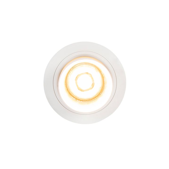 Moderne inbouwspot wit rond kantelbaar - Installa