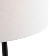 Galda-lampa-melna-ar-ovālu-lina-abažūru-baltā-krāsā-35-cm---Simplo