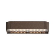 Outdoor-wall-lamp-rust-brown-incl.-LED-rechargeable-USB-C-with-dim-light-and-solar-IP65---Kalo