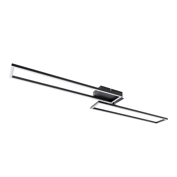 Ceiling Light Oblong Black 3-Step Dimmable - Plazas Novo