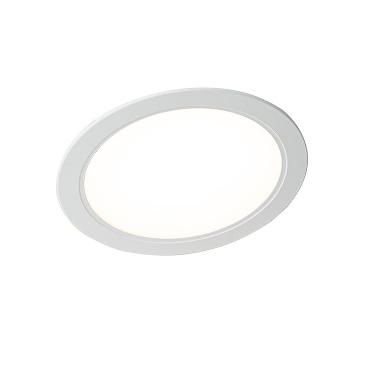 Set de 6 spoturi încastrate albe 14,5 cm Incl. LED reglabil în Kelvin cu comutator DIP - Stephanie