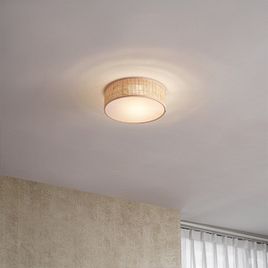 Plafonnier oriental en rotin 30 cm - Trammy