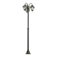 Klasická-vonkajšia-lampa-tmavozelená-235-cm-3-svetlá-IP44---Berta